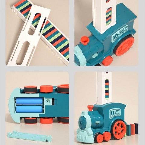 WOOPIE Electric Train Locomotive for Domino Blocks 63 pcs. WOOPIE Electric Train Locomotive for Domino Blocks 63 pcs.