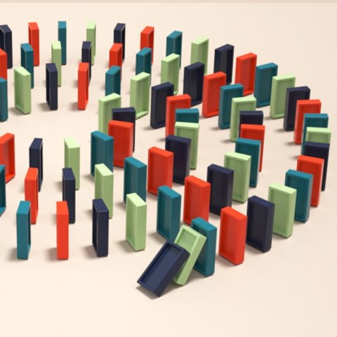 WOOPIE Electric Train Locomotive for Domino Blocks 63 pcs. WOOPIE Electric Train Locomotive for Domino Blocks 63 pcs.
