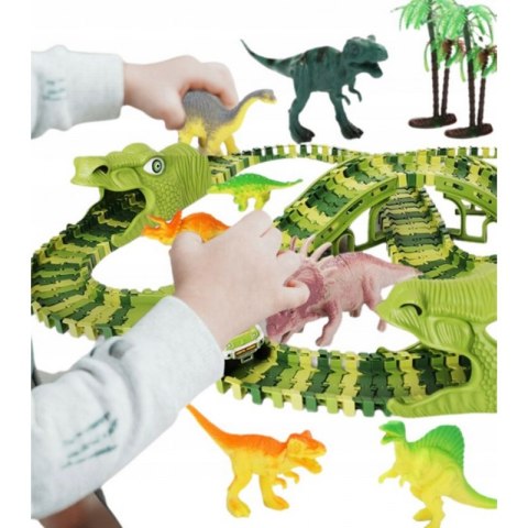 WOOPIE Tor Samochodowy XXL Dinozaury 240 el. WOOPIE Tor Samochodowy XXL Dinozaury 240 el.