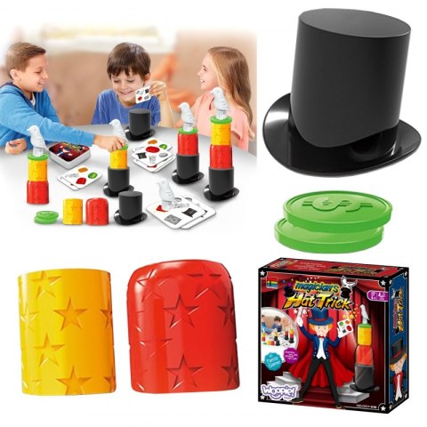 WOOPIE Gra sztuczki Magiczne z Kapeluszem Mały Magik 4+ WOOPIE Gra sztuczki Magiczne z Kapeluszem Mały Magik 4+