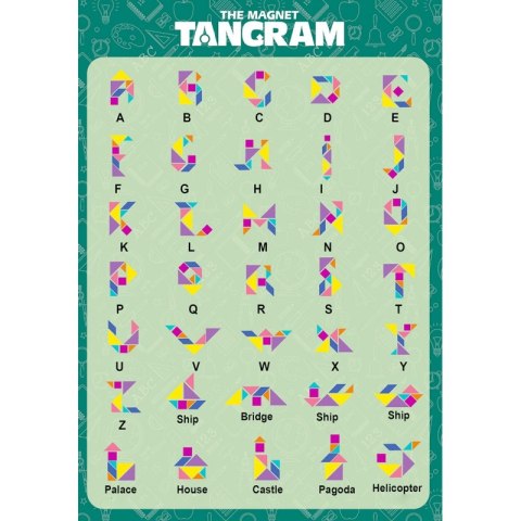 WOOPIE Tangram Klocki Magnetyczne Puzzle 3D WOOPIE Tangram Klocki Magnetyczne Puzzle 3D