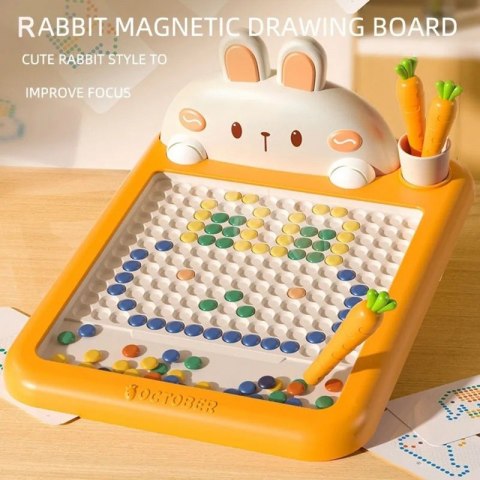 WOOPIE Tablica Magnetyczna Montessori MagPad Do Rysowania Królik Marchewka WOOPIE Tablica Magnetyczna Montessori MagPad Do Rysowania Królik Marchewka