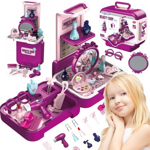 WOOPIE Toaletka Kosmetyczka Salon Urody Przenośny Walizka 2w1 WOOPIE Toaletka Kosmetyczka Salon Urody Przenośny Walizka 2w1