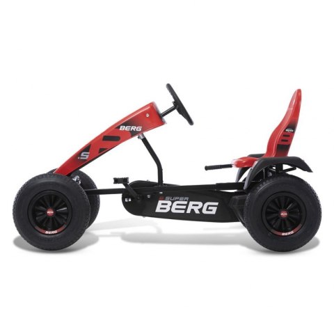 BERG Gokart na Pedały XL B.Super Red BFR Pompowane Koła od 5 lat do 100 kg BERG Gokart na Pedały XL B.Super Red BFR Pompowane Koła od 5 lat do 100 kg