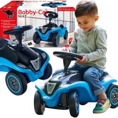 BIG Jeździk Next Blue Bobby Car z Klaksonem i Światłami BIG Jeździk Next Blue Bobby Car z Klaksonem i Światłami
