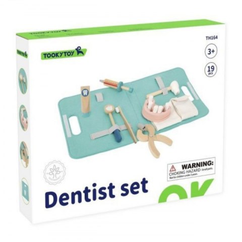 TOOKY TOY Zestaw Małego Dentysty Walizka Lekarza 19 el. FSC TOOKY TOY Zestaw Małego Dentysty Walizka Lekarza 19 el. FSC