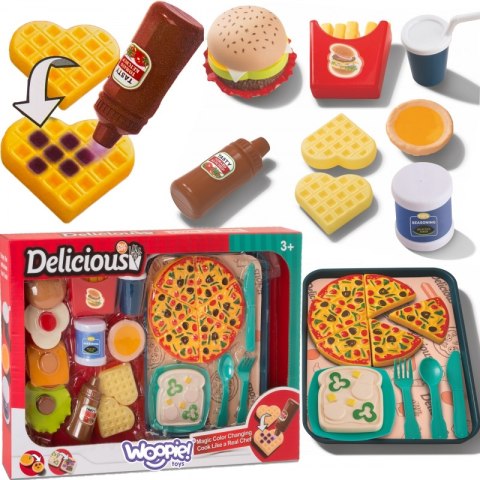 WOOPIE Zestaw do Krojenia Układania Jedzenie Fast Food 36 el. WOOPIE Zestaw do Krojenia Układania Jedzenie Fast Food 36 el.