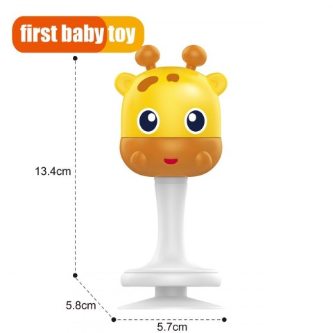 WOOPIE BABY Grzechotka Żółta Żyrafa 0m+ WOOPIE BABY Grzechotka Żółta Żyrafa 0m+