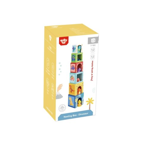 TOOKY TOY Drewniane Klocki Układanka Edukacyjna + 6 Figurek do zabawy 12 el. TOOKY TOY Drewniane Klocki Układanka Edukacyjna + 6 Figurek do zabawy 12 el.