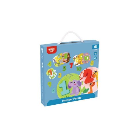 TOOKY TOY Edukacyjne Puzzle Układanka Montessori Nauka Liczenia TOOKY TOY Edukacyjne Puzzle Układanka Montessori Nauka Liczenia