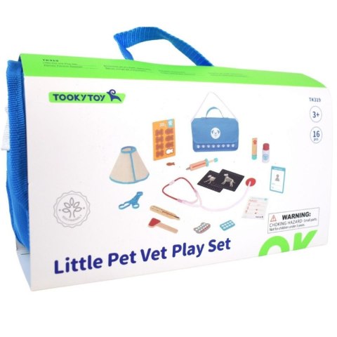 Tooky Toy Zestaw Weterynarza Torba 17el. Tooky Toy Zestaw Weterynarza Torba 17el.