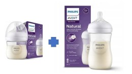 SCY903/01+SCY900/01 BUTELKA 260ML+ BUTELKA 125ML RESPONSYWNA NATURAL