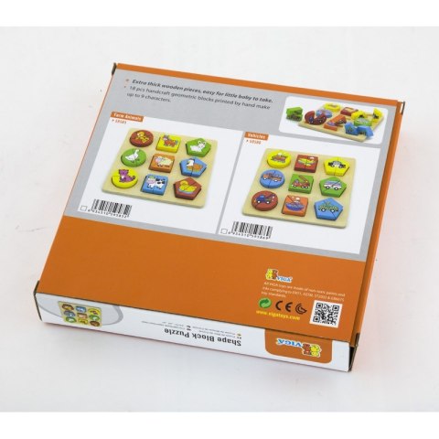 VIGA Puzzle Drewniane Układanka Klocki Pojazdy VIGA Puzzle Drewniane Układanka Klocki Pojazdy