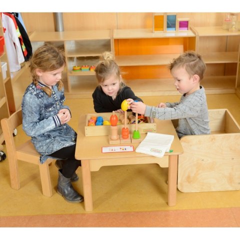 MASTERKIDZ Duża Drewniana Nawlekanka Sznurowanka Montessori MASTERKIDZ Duża Drewniana Nawlekanka Sznurowanka Montessori