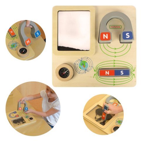 MASTERKIDZ Zabawa Magnetyczna Tablica Edukacyjna Kompas Montessori MASTERKIDZ Zabawa Magnetyczna Tablica Edukacyjna Kompas Montessori