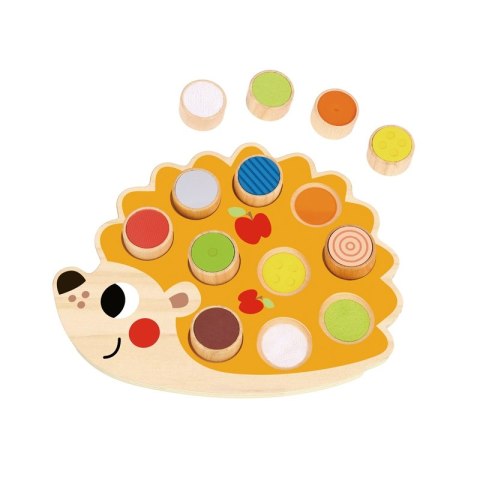 TOOKY TOY Drewniana Układanka Jeż Nauka Kształtów Kolorów Liczb TOOKY TOY Drewniana Układanka Jeż Nauka Kształtów Kolorów Liczb