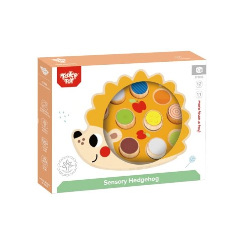 TOOKY TOY Drewniana Układanka Jeż Nauka Kształtów Kolorów Liczb TOOKY TOY Drewniana Układanka Jeż Nauka Kształtów Kolorów Liczb