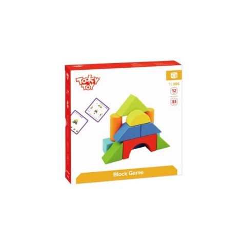 TOOKY TOY Gra Drewniane Klocki Block Game TOOKY TOY Gra Drewniane Klocki Block Game