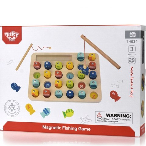Tooky Toy Drewniana Gra Łowienie Rybek Nauka Literek 29 el. Tooky Toy Drewniana Gra Łowienie Rybek Nauka Literek 29 el.