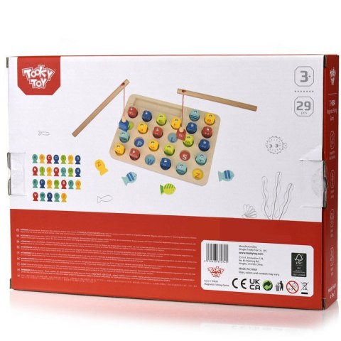 Tooky Toy Drewniana Gra Łowienie Rybek Nauka Literek 29 el. Tooky Toy Drewniana Gra Łowienie Rybek Nauka Literek 29 el.