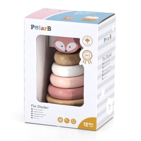 VIGA PolarB Drewniana Piramidka Edukacyjna - Lisek VIGA PolarB Drewniana Piramidka Edukacyjna - Lisek