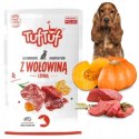 MOKRA KARMA DLA PSA WOŁOWINA + DYNIA TUF TUF SASZETKA 10 X 500G 65% MIĘSA