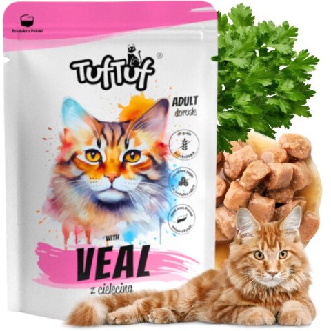 TUF TUF Saszetka mielonka z cielecina dla kota 100 g