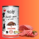 TUF TUF puszka kawałki mięsne z wołowiną dla psa 1250g