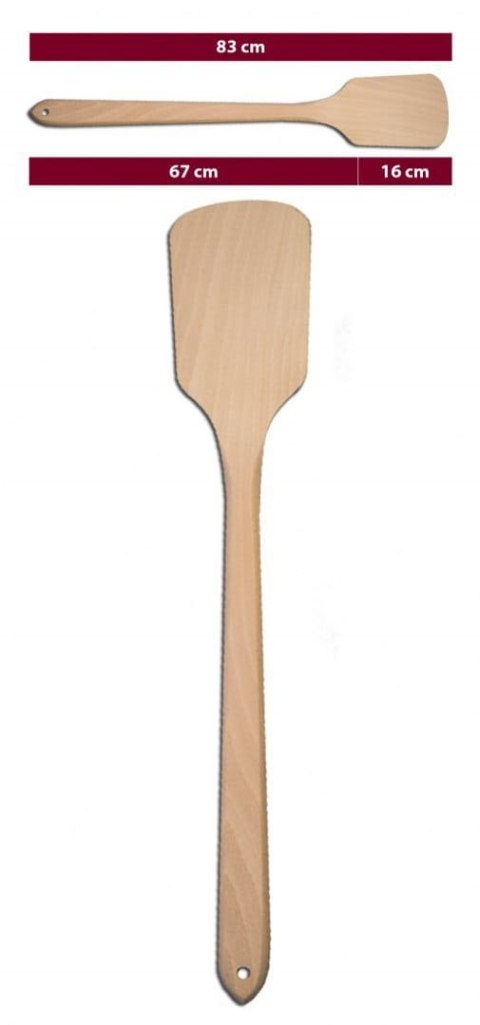 Warzecha Łopata OW drewniana łyżka do kotła 80 cm Warzecha Łopata OW drewniana łyżka do kotła 80 cm