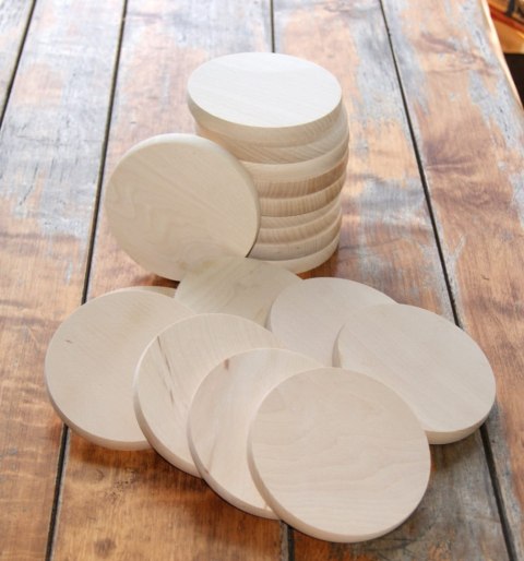 Deska podkładka podstawka z drewna 5 szt 12x1,5 cm Deska podkładka podstawka z drewna 5 szt 12x1,5 cm