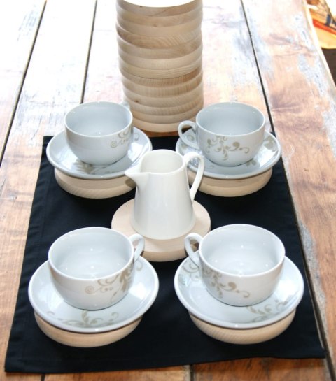 Deska podkładka podstawka z drewna 5 szt 12x1,5 cm Deska podkładka podstawka z drewna 5 szt 12x1,5 cm