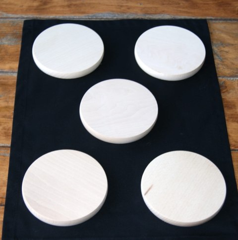 Deska podkładka podstawka z drewna 5 szt 12x1,5 cm Deska podkładka podstawka z drewna 5 szt 12x1,5 cm