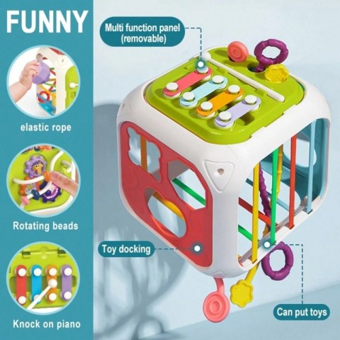 WOOPIE BABY Sensoryczna Edukacyjna Kostka Aktywności WOOPIE BABY Sensoryczna Edukacyjna Kostka Aktywności