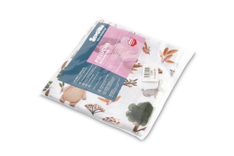 PIELUCHA MUŚLINOWA 70X80 CM LAS NA BIELI PIELUCHA MUŚLINOWA 70X80 CM LAS NA BIELI