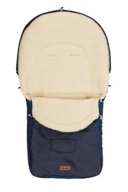 ŚPIWOREK WEŁNA - NAVY DO WÓZKA (95x40)