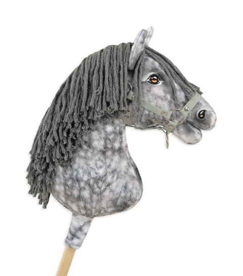 Hobby Horse Duży koń na kiju Premium - siwek jabłkowity z siwą grzywą A3 Hobby Horse Duży koń na kiju Premium - siwek jabłkowity z siwą grzywą A3