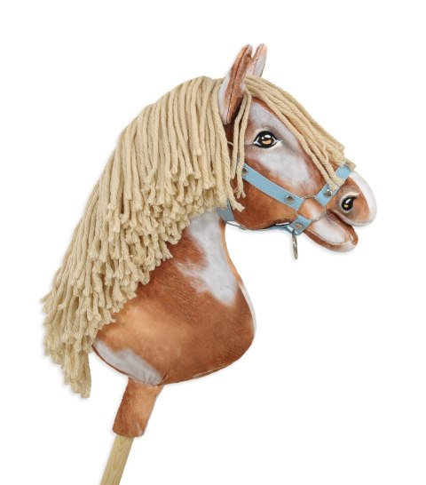 Hobby Horse Duży koń na kiju Premium - srokaty tobiano z beżową grzywą A3 Hobby Horse Duży koń na kiju Premium - srokaty tobiano z beżową grzywą A3