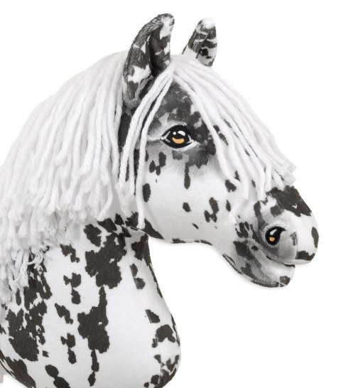 Hobby Horse Duży koń na kiju Premium - tarantowaty biało-czarny z białą grzywą A3 Hobby Horse Duży koń na kiju Premium - tarantowaty biało-czarny z białą grzywą A3