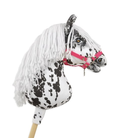 Hobby Horse Duży koń na kiju Premium - tarantowaty biało-czarny z białą grzywą A3 Hobby Horse Duży koń na kiju Premium - tarantowaty biało-czarny z białą grzywą A3