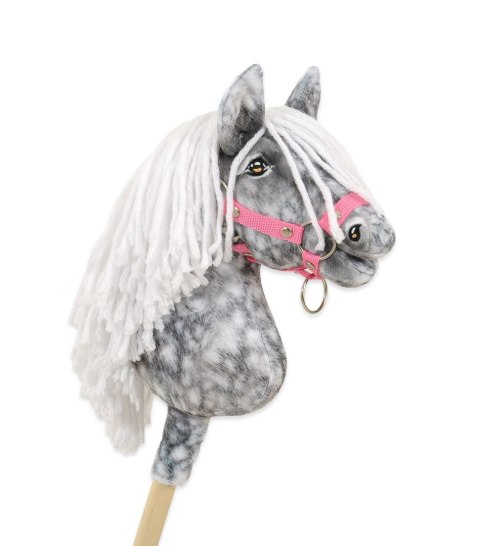 Hobby Horse Mały koń na kiju Premium - siwek jabłkowity z białą grzywą A4 Hobby Horse Mały koń na kiju Premium - siwek jabłkowity z białą grzywą A4