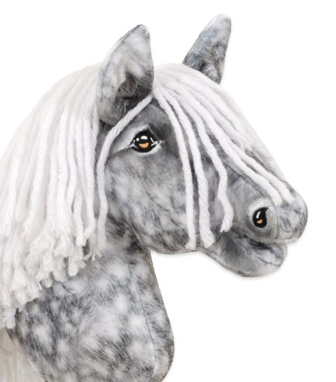 Hobby Horse Mały koń na kiju Premium - siwek jabłkowity z białą grzywą A4 Hobby Horse Mały koń na kiju Premium - siwek jabłkowity z białą grzywą A4