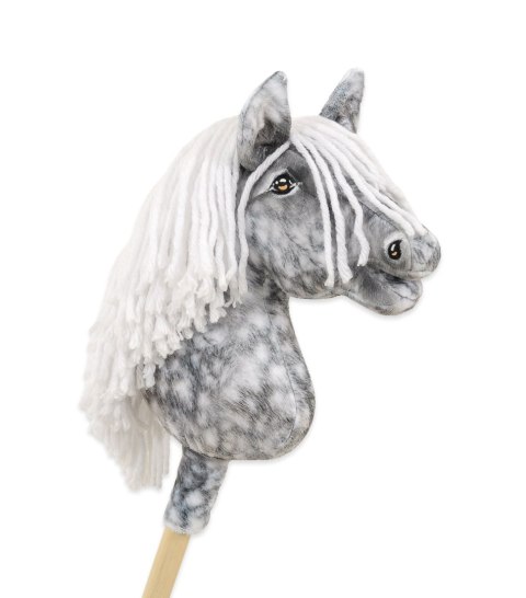 Hobby Horse Mały koń na kiju Premium - siwek jabłkowity z białą grzywą A4 Hobby Horse Mały koń na kiju Premium - siwek jabłkowity z białą grzywą A4