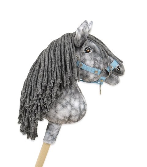 Hobby Horse Mały koń na kiju Premium - siwek jabłkowity z siwą grzywą A4 Hobby Horse Mały koń na kiju Premium - siwek jabłkowity z siwą grzywą A4