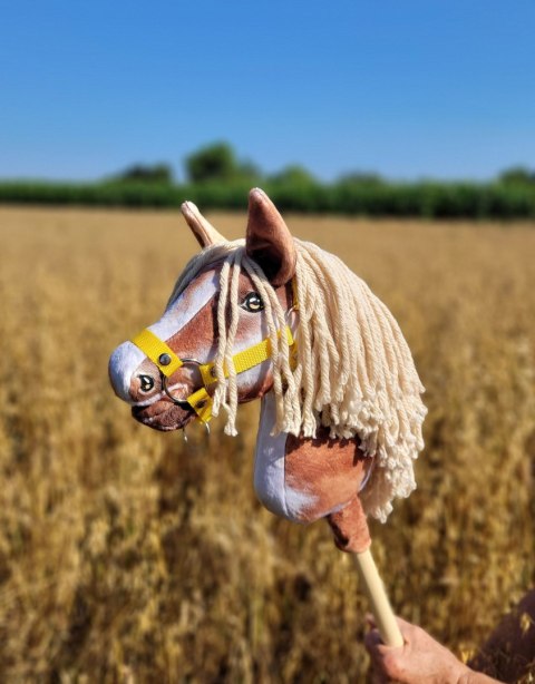 Hobby Horse Mały koń na kiju Premium - srokaty tobiano z beżową grzywą A4 Hobby Horse Mały koń na kiju Premium - srokaty tobiano z beżową grzywą A4