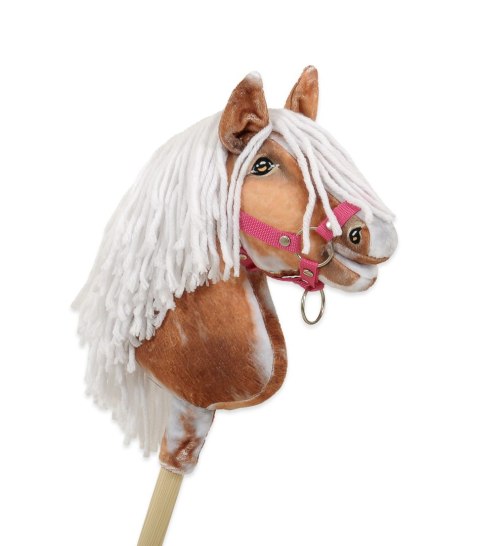 Hobby Horse Mały koń na kiju Premium - srokaty tobiano z białą grzywą A4 Hobby Horse Mały koń na kiju Premium - srokaty tobiano z białą grzywą A4