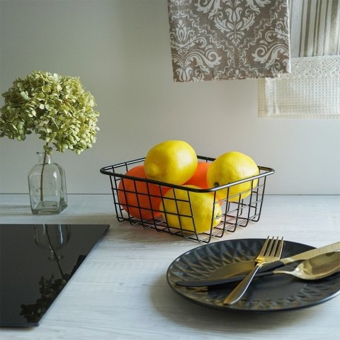 KOSZYK NA OWOCE WARZYWA CZARNY KOSZ PATERA MISKA LOFT