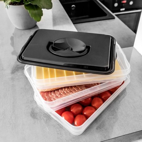 POJEMNIK NA WĘDLINY SERY DO LODÓWKI 3 POZIOMY