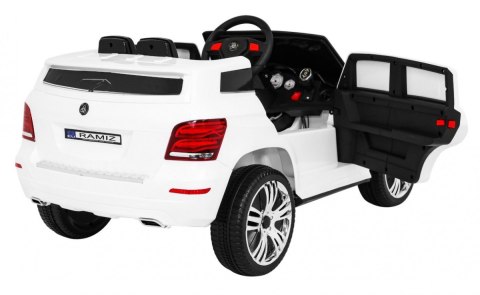 Autko City Rider dla dzieci Biały + Pilot + Regulacja kierownicy + Wolny Start + MP3 USB + LED Autko City Rider dla dzieci Biały + Pilot + Regulacja kierownicy + Wolny Start + MP3 USB + LED