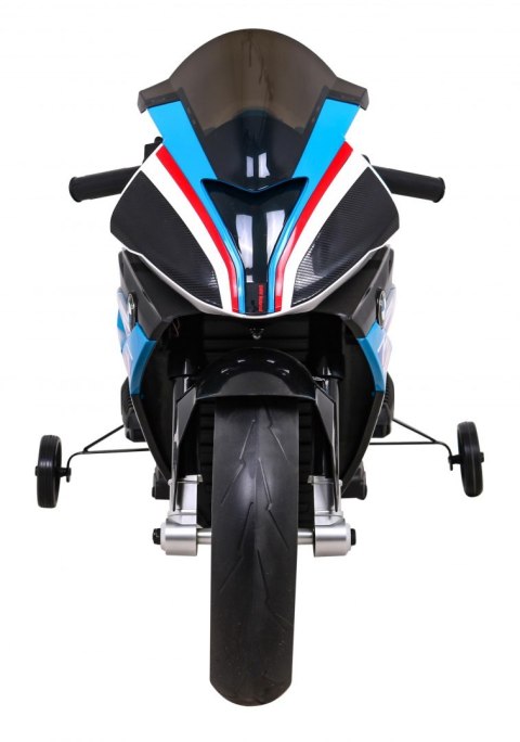 Motor BMW HP4 na akumulator dla dzieci Niebieski + Pomocnicze kółka + Wolny Start + EVA + MP3 LED Motor BMW HP4 na akumulator dla dzieci Niebieski + Pomocnicze kółka + Wolny Start + EVA + MP3 LED