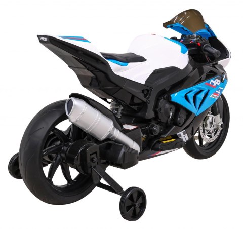 Motor BMW HP4 na akumulator dla dzieci Niebieski + Pomocnicze kółka + Wolny Start + EVA + MP3 LED Motor BMW HP4 na akumulator dla dzieci Niebieski + Pomocnicze kółka + Wolny Start + EVA + MP3 LED